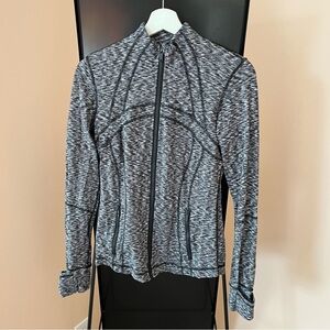 Lululemon Define Jacket Dramatic Static White Black Size 6